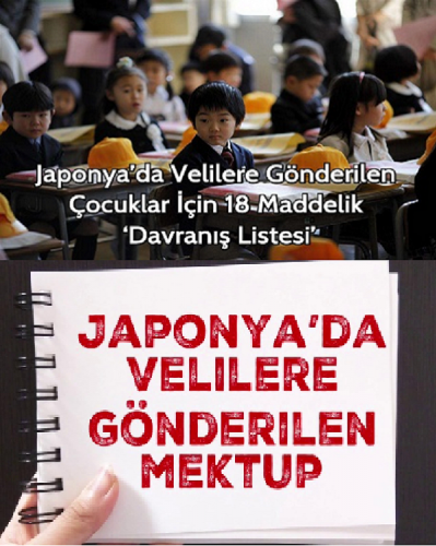 Japonya’da Velilere Gönderilen Çocuklar İçin 18 Maddelik ‘Davranış Listesi’