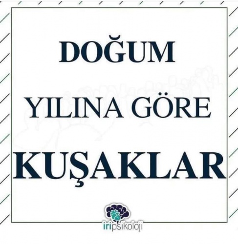 DOĞUM YILINA GÖRE KUŞAKLAR