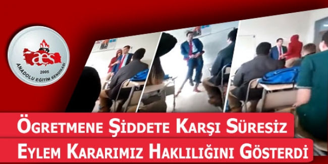 Anadolu Eğitim Sendikası: Öğretmenlere Yapılan Şiddete Karşı Eylem Planı Aldı!