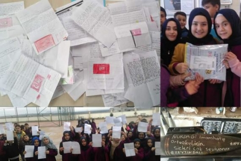 İmam Hatip Ortaokulu Öğrencilerinden Mehmetçiğe Mektup