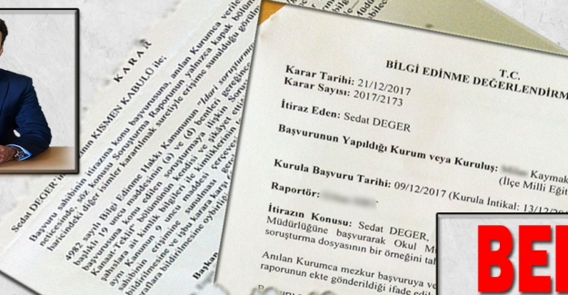 Milli Eğitim Bakanlığı yine Sedat Değer'in yazısındaki gibi uygulamaya imza attı