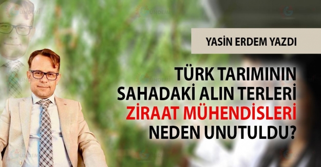 Türk Tarımı Sahadaki Alın Terleri Ziraat Mühendisleri Neden Unutuldu?