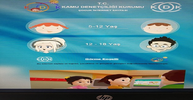 Kamu Denetçiliği Kurumunun çocuklara yönelik MEB sitesindeki tanıtım videosunu izledim.