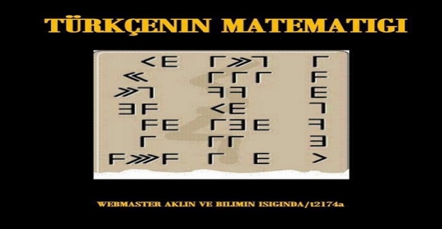 TÜRKÇE'NİN MATEMATİĞİ