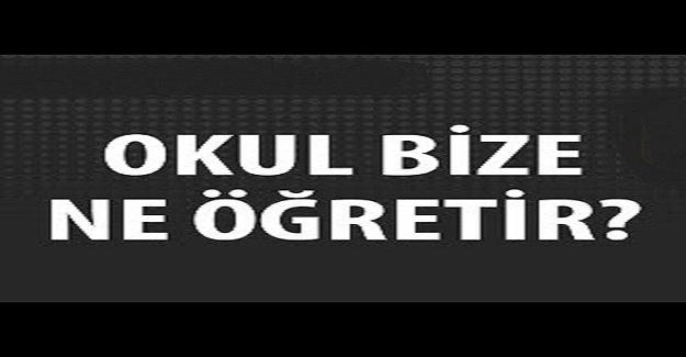 Okul ne öğretir?