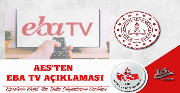 AES'TEN EBA TV AÇIKLAMASI