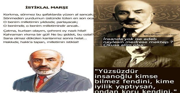 20-27 Aralık Mehmet Akif Ersoy' u Anma Haftası