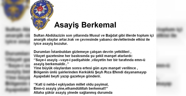 Asayiş Berkemal Deyiminin Anlamı ve Hikayesi