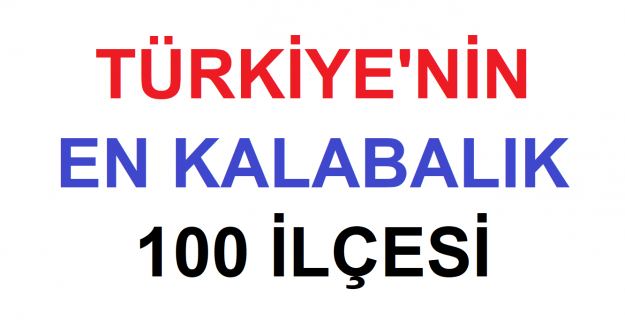 Türkiye'nin En Kalabalık 100 İlçesi