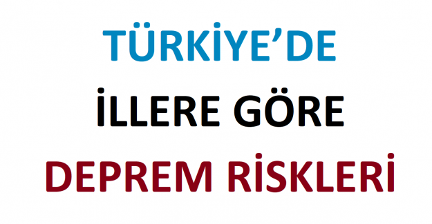Türkiye’de İllere Göre Deprem Riskleri