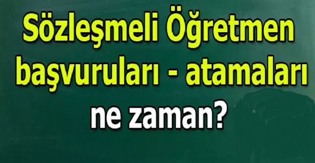 Sözleşmeli Öğretmen Alım Süreci