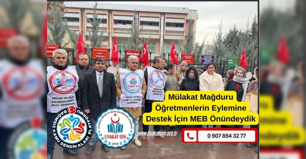 Mülakat Mağduru Öğretmenlerin Eylemine Destek İçin MEB Önündeydik