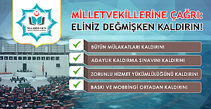 MAARİF-SEN’DEN MİLLETVEKİLLERİNE ÇAĞRI: ELİNİZ DEĞMİŞKEN KALDIRIN!