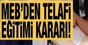 MEB'den Flaş Telafi Eğitimi Açıklaması