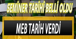 Öğretmenlerin Seminerleri 31 Ağustos Salı Günü Başlayacak