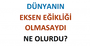 Dünyanın Eksen Eğikliği Olmasaydı Ne Olurdu?