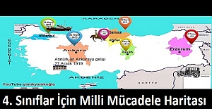 4. Sınıflar İçin Milli Mücadele Haritası