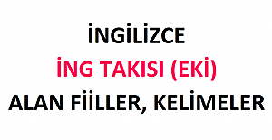 İngilizce İng Takısı (Eki) Alan Fiiller, Kelimeler