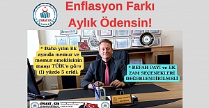 Enflasyon Farkı Aylık Ödensin!