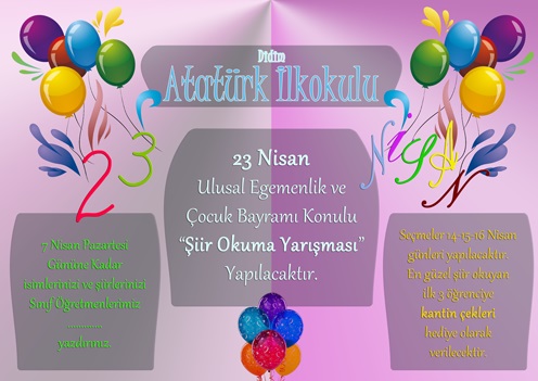 23 Nisan Afiş Ve Davetiyesi